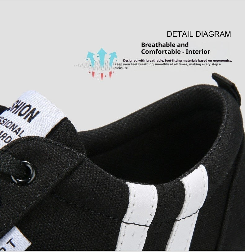 Spring Canvas Shoes Men's Low Top