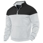 Winter Heavy Fleece-lined Casual Loose Multicolor Men's Plus Size Stand Collar Zipper Sweater